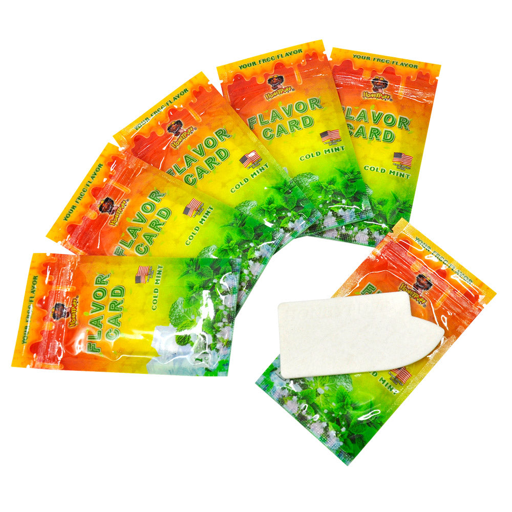HONEYPUFF Cold Mint Flavour Cards, King Size Cigarette Insert Infusion, Natural Flavour Card