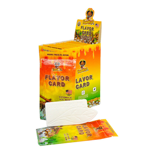 HONEYPUFF Licorice Ice Mint Flavour Cards, King Size Cigarette Insert Infusion, Natural Flavour Card
