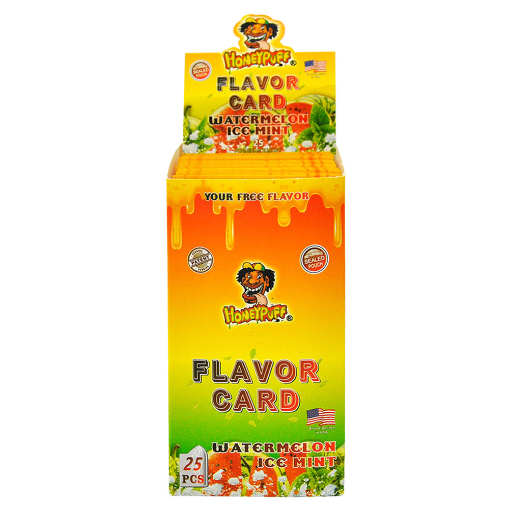 HONEYPUFF Watermelon Ice Mint Flavour Cards, King Size Cigarette Insert Infusion, Natural Flavour Card