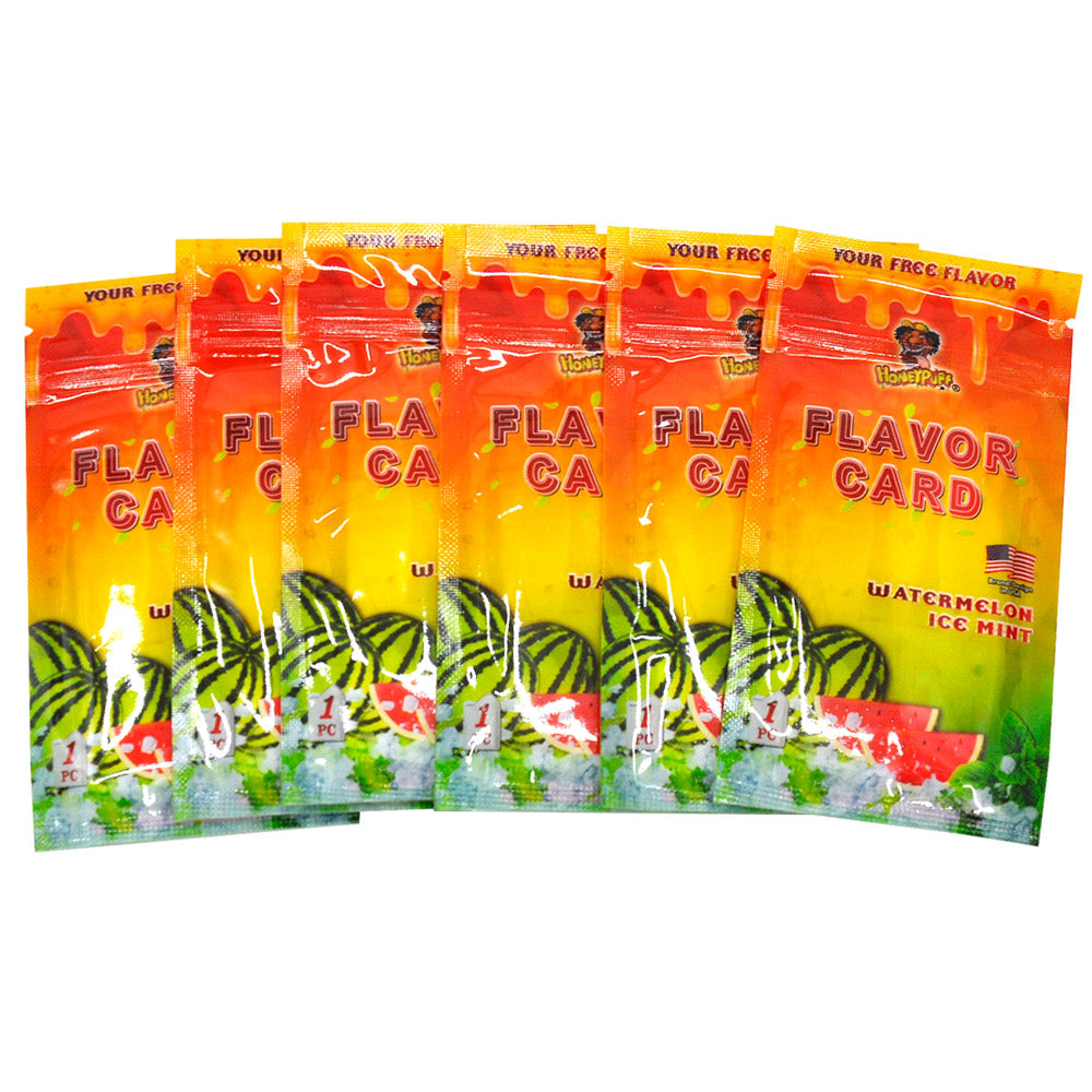 HONEYPUFF Watermelon Ice Mint Flavour Cards, King Size Cigarette Insert Infusion, Natural Flavour Card