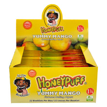 Load image into Gallery viewer, HONEYPUFF 1 1/4 Size Mango Flavored Rolling Papers, Slow Burning Cigarette Rolling Papers (50 PCS)
