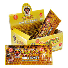 Load image into Gallery viewer, HONEYPUFF 1 1/4 Size Honey Flavored Rolling Papers, Slow Burning Cigarette Rolling Papers (50 PCS)
