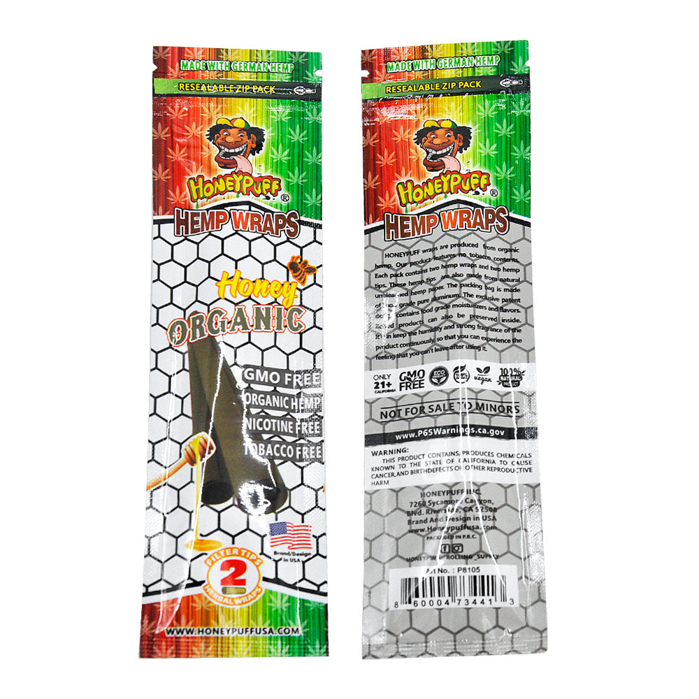 HONEYPUFF Honey Flavored Pre Rolled Cones, King Size Pre Rolled Rolling Paper with Tips, Slow Burning Rolling Cones, 2 PCS / Pack 12 Packs / Box