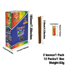 Load image into Gallery viewer, HONEYPUFF Blueberry Flavored Pre Rolled Cones, King Size Pre Rolled Rolling Paper with Tips, Slow Burning Rolling Cones, 2 PCS / Pack 12 Packs / Box

