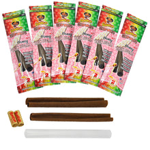 Load image into Gallery viewer, HONEYPUFF Spun Sugar Flavored Pre Rolled Cones, King Size Pre Rolled Rolling Paper with Tips, Slow Burning Rolling Cones, 2 PCS / Pack 12 Packs / Box