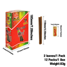 Load image into Gallery viewer, HONEYPUFF Cherry Flavored Pre Rolled Cones, King Size Pre Rolled Rolling Paper with Tips, Slow Burning Rolling Cones, 2 PCS / Pack 12 Packs / Box
