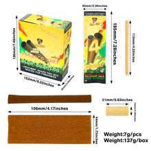 Load image into Gallery viewer, Honeypuff Mango Flavors Organic Hemp Wraps Blunt Papers Wrapping Papers With 4 Filters Tip+ Paper Stick