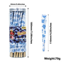 Load image into Gallery viewer, HONEYPUFF Blueberry Flavor Pre Rolled Cones, King Size Pre Rolled Rolling Paper with Tips, Slow Burning Papers (72 PCS)
