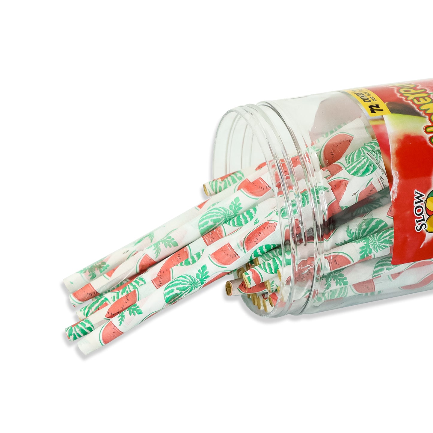 HONEYPUFF Watermelon Flavor Pre Rolled Cones, King Size Pre Rolled Rolling Paper with Tips, Slow Burning Papers (72 PCS)