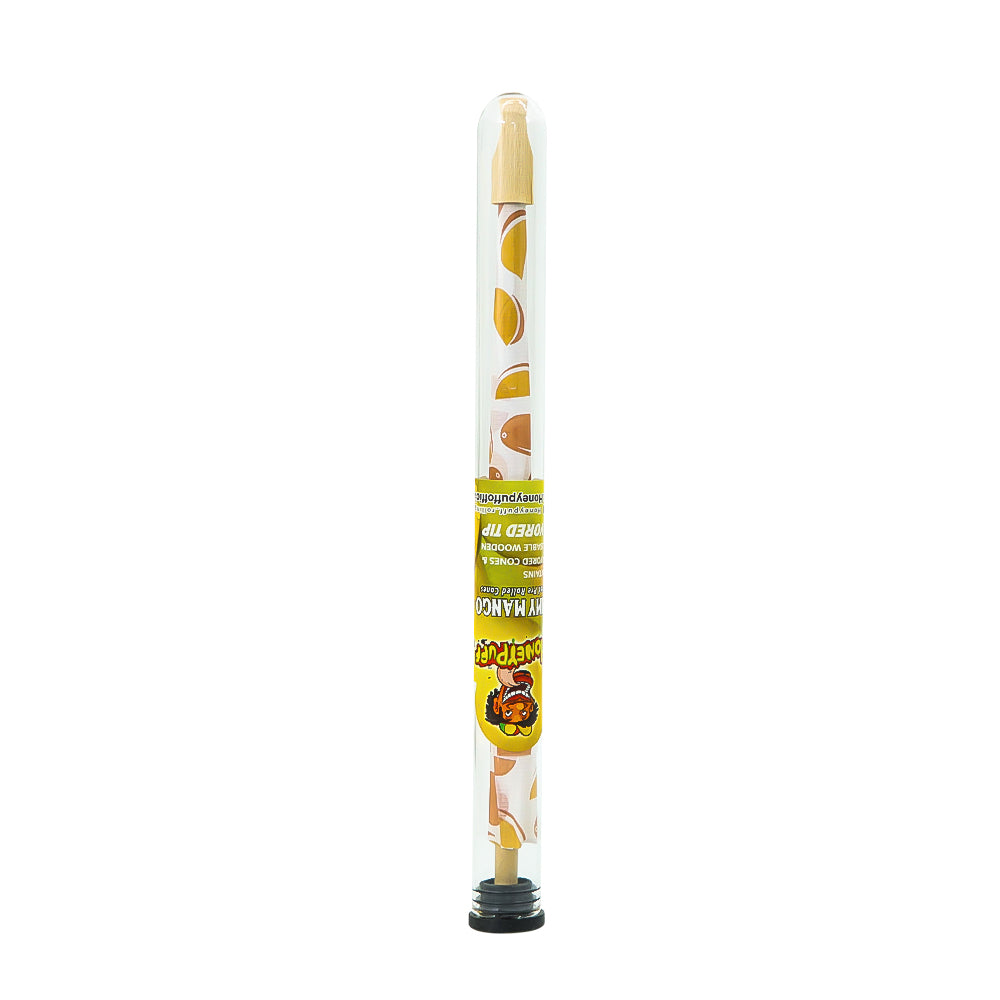 HONEYPUFF Mango Flavors Pre Rolled Cones With Wood Tips, King Size Rolling Paper & Glass Cigarette Holder Slow Burning Rolling Cones
