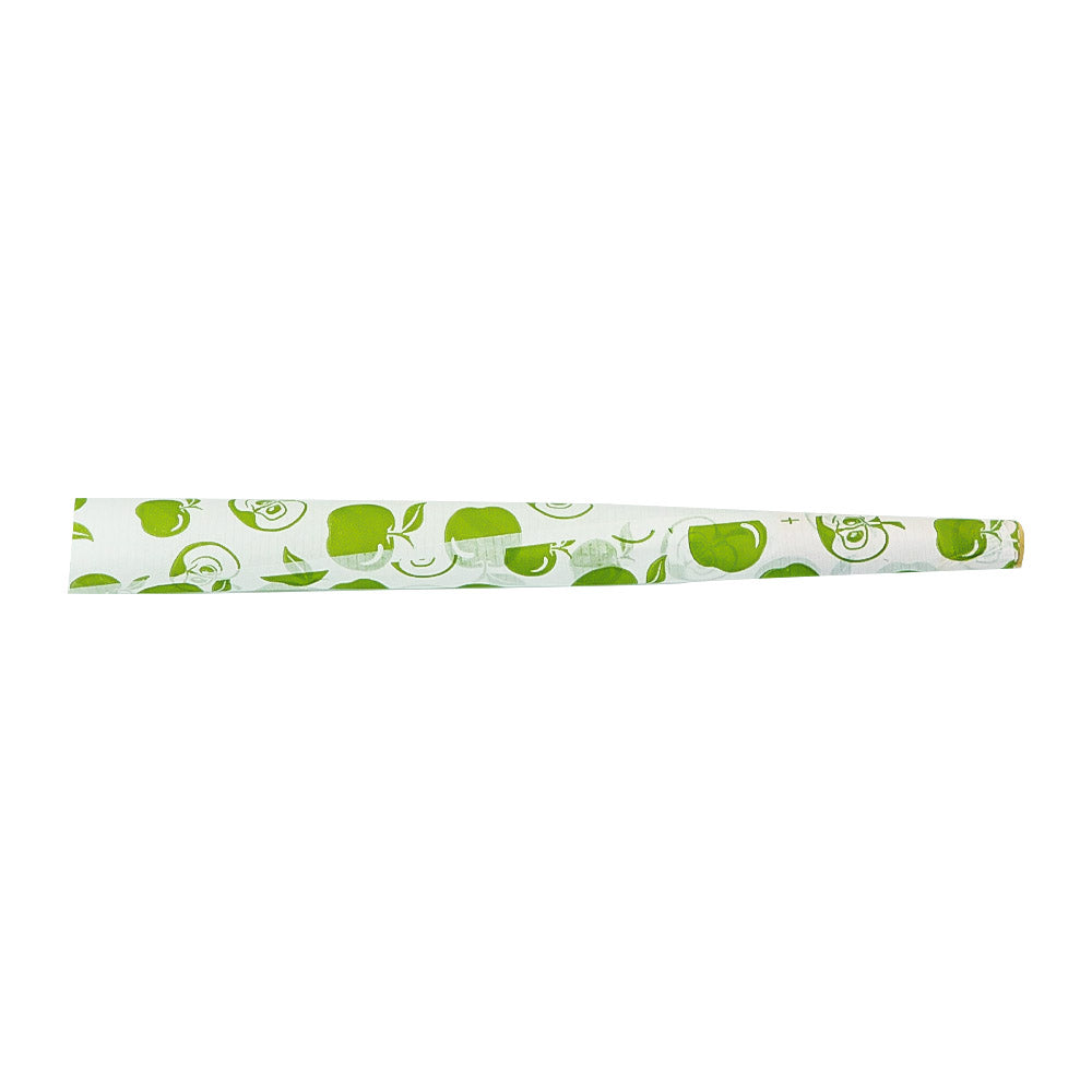 HONEYPUFF Green Apple Flavors Pre Rolled Cones With Wood Tips, King Size Rolling Paper & Glass Cigarette Holder Slow Burning Rolling Cones