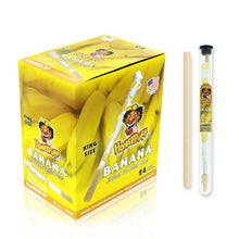 Load image into Gallery viewer, HONEYPUFF Banana Flavors Pre Rolled Cones With Wood Tips, King Size Rolling Paper &amp; Glass Cigarette Holder Slow Burning Rolling Cones