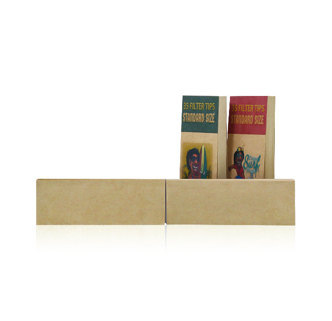 HONEYPUFF Brown Mini Size Rolling Paper Tips, Natural Rolling Papers, 35 Pcs Rolling Paper Tips