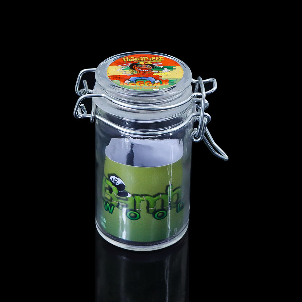 HONEYPUFF Smell Proof Airtight Glass Storage Cigarette Jar, Colorful Stash Jars, 84*58 mm Size Smell Proff Container