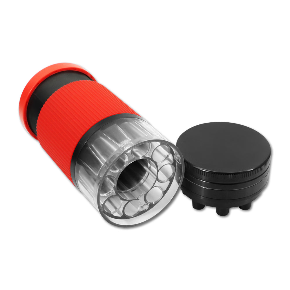HONEYPUFF Plastic Herb Grinder With Cone Pre Rolled Cones Holder, 70 mm 5 Lay Smoker Grinders