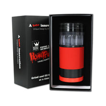Load image into Gallery viewer, HONEYPUFF Plastic Herb Grinder With Cone Pre Rolled Cones Holder, 70 mm 5 Lay Smoker Grinders