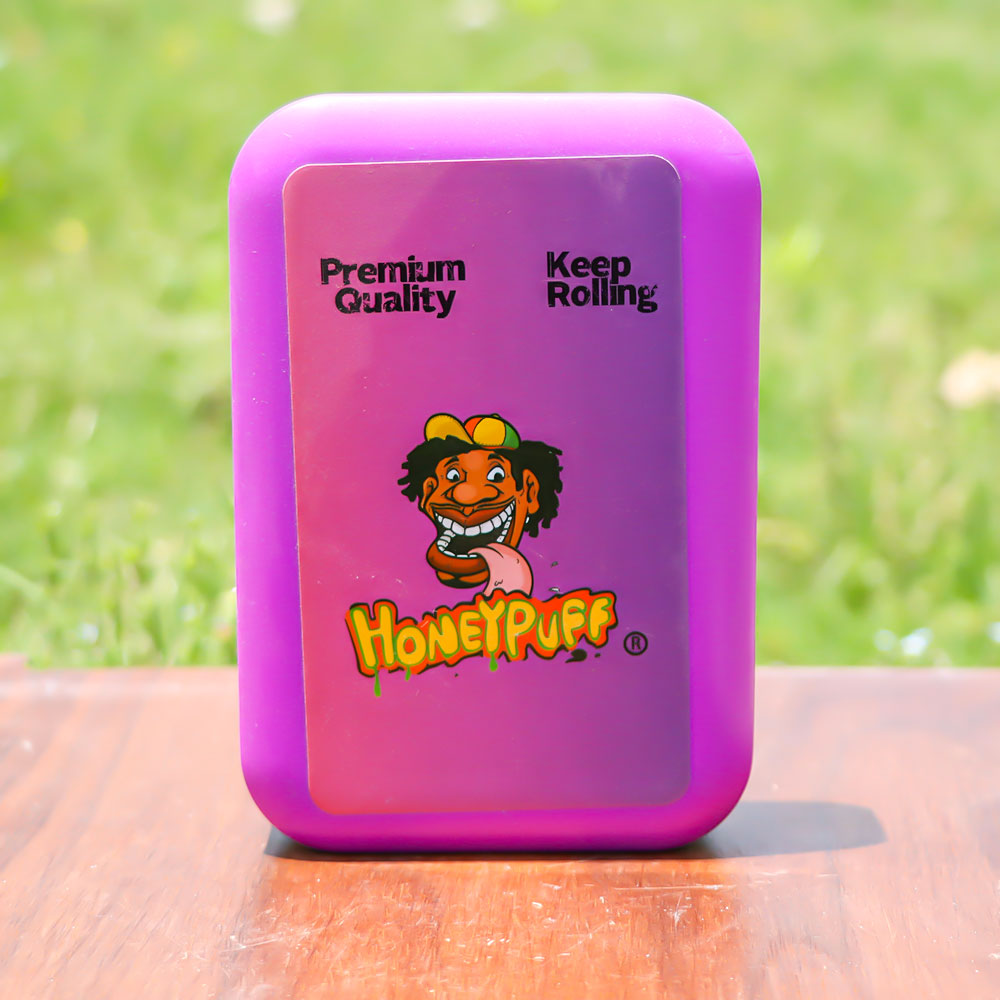 HONEYPUFF Plastic Storage Case, Flip Cover with Paper Clip