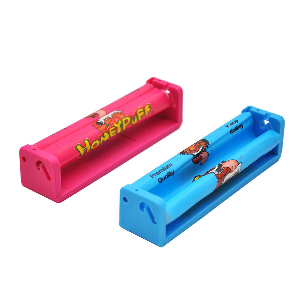 HONEYPUFF King Size Plastic Rolling Machine, Colorful Cigarette Rolling Machine, 12 PCS / Box