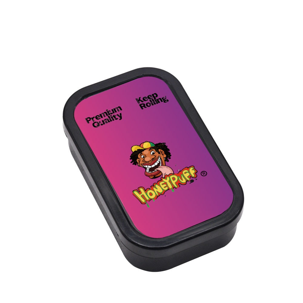 HONEYPUFF Smoking Storage Box, Colorful Plastic Cigarette Stash Case, 101 x 59 mm Cigar Storage Box