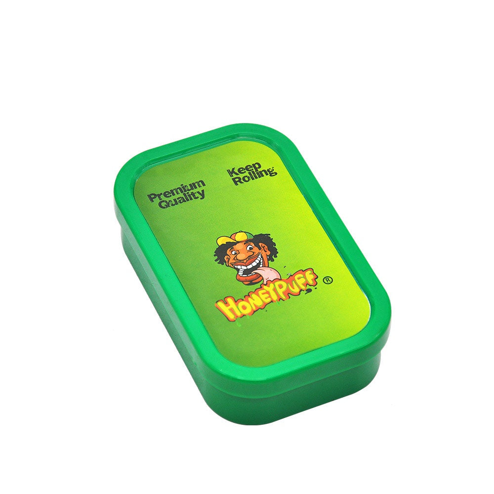 HONEYPUFF Smoking Storage Box, Colorful Plastic Cigarette Stash Case, 101 x 59 mm Cigar Storage Box