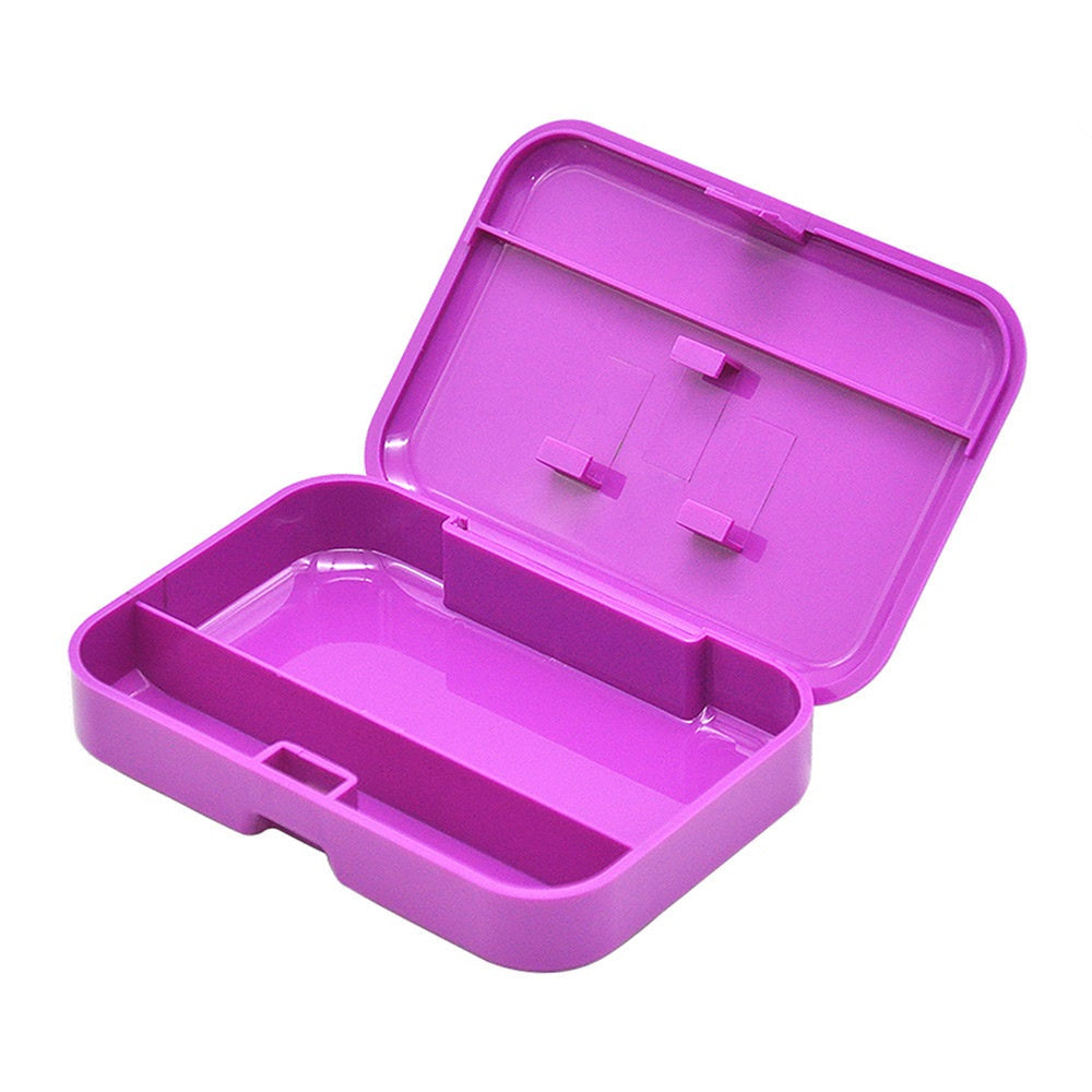 HONEYPUFF Plastic Storage Case, Flip Cover with Paper Clip Tobacco Stash Box, 110 x 75 mm Cigarette Storage Case