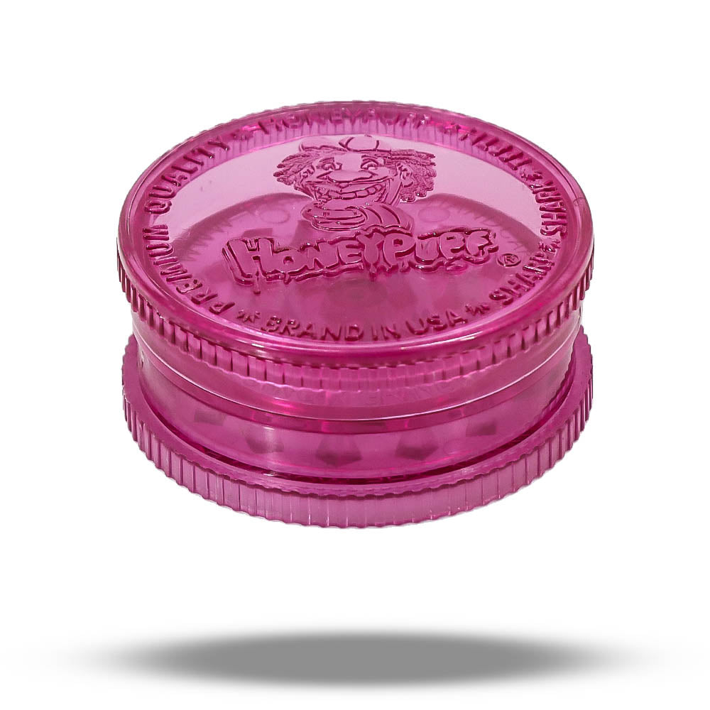 HONEYPUFF Biodegradable Plastic Herb Grinder, 60 mm 2 Lay Tobacco Grinder