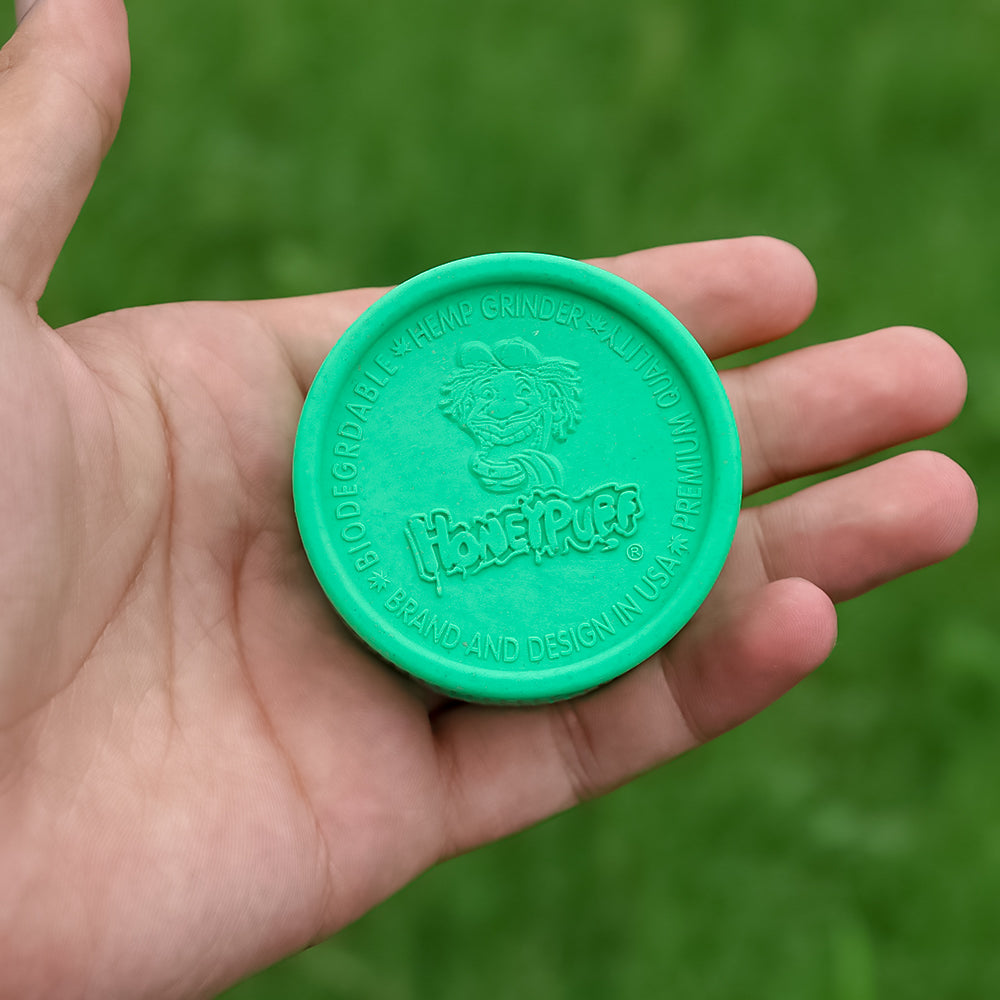 HONEYPUFF Biodegradable Plastic Herb Grinder, 56 mm 2 Lay Tobacco Grinder, Portable Weed Grinders
