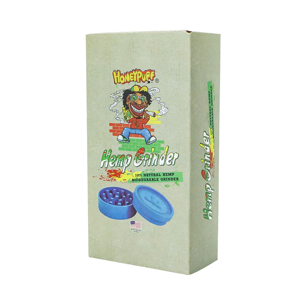 HONEYPUFF Biodegradable Plastic Herb Grinder, 63 mm 2 Lay Tobacco Grinder, Portable Weed Grinders