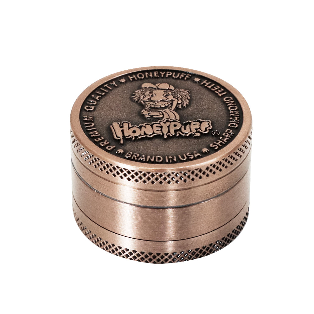 HONEYPUFF 40 mm Zinc Alloy Herb Grinder, 3 Lay Metal Tobacco Grinder, Easy Clean Weed Grinder, 6 PCS / Box