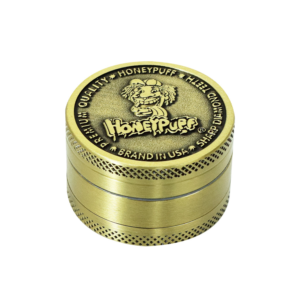 HONEYPUFF 40 mm Zinc Alloy Herb Grinder, 3 Lay Metal Tobacco Grinder, Easy Clean Weed Grinder, 6 PCS / Box