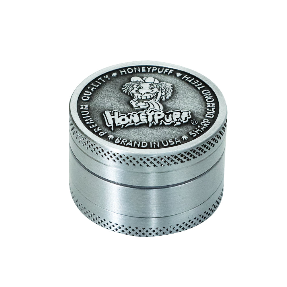 HONEYPUFF 40 mm Zinc Alloy Herb Grinder, 3 Lay Metal Tobacco Grinder, Easy Clean Weed Grinder, 6 PCS / Box