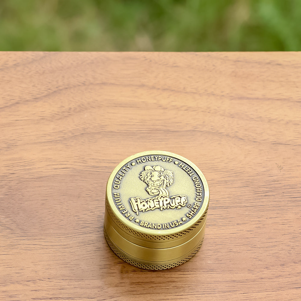 HONEYPUFF 40 mm Zinc Alloy Herb Grinder, 3 Lay Metal Tobacco Grinder, Easy Clean Weed Grinder, 6 PCS / Box