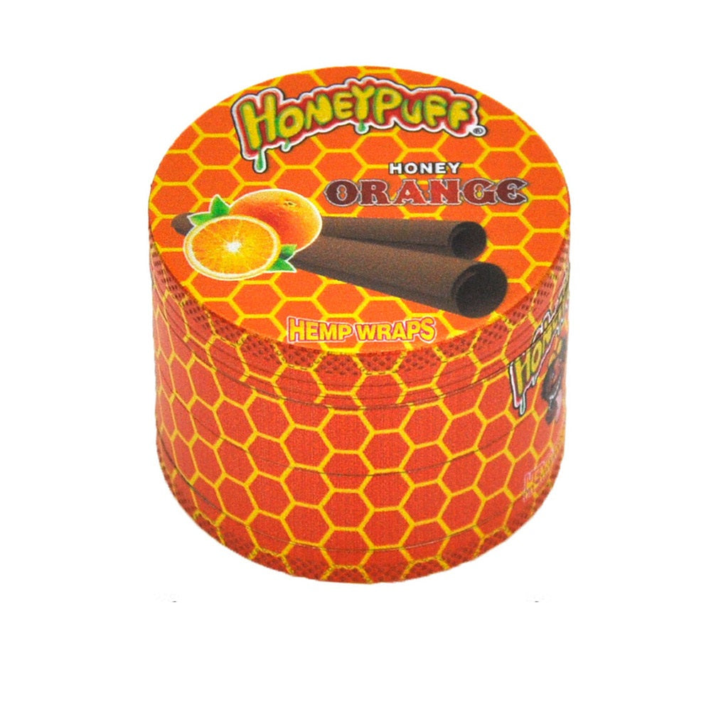 HONEYPUFF 4 Lay Zinc Metal Smoker Grinder, 40 mm Herb Grinder, Easy Clean Herb Grinders