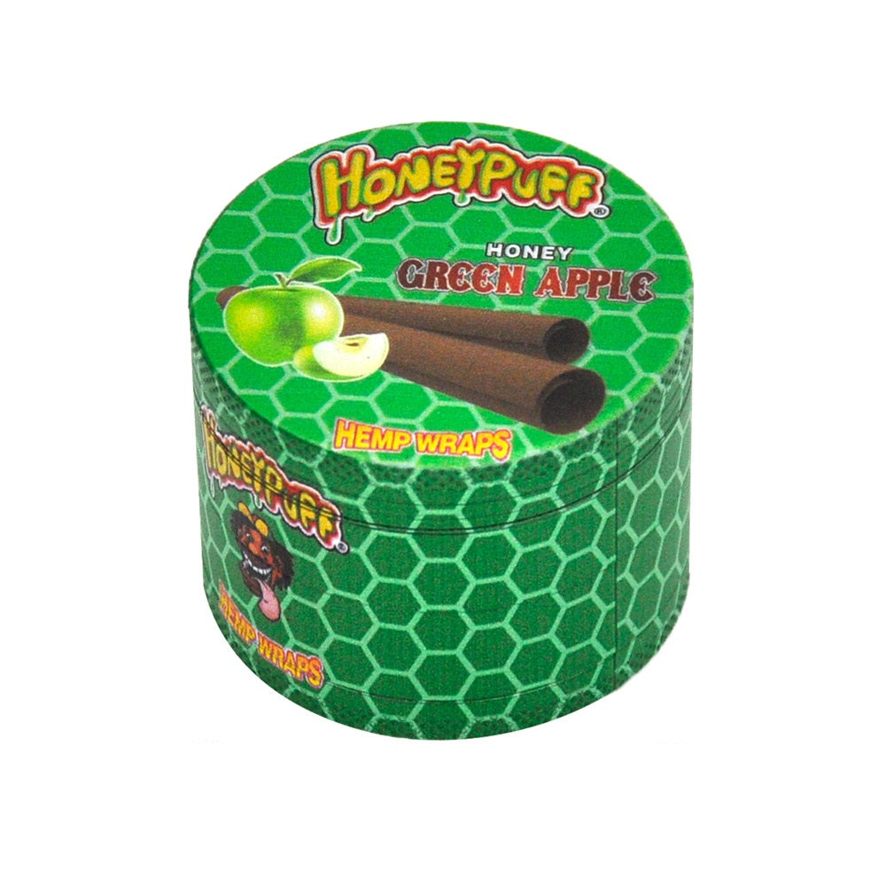 HONEYPUFF 4 Lay Zinc Metal Smoker Grinder, 40 mm Herb Grinder, Easy Clean Herb Grinders