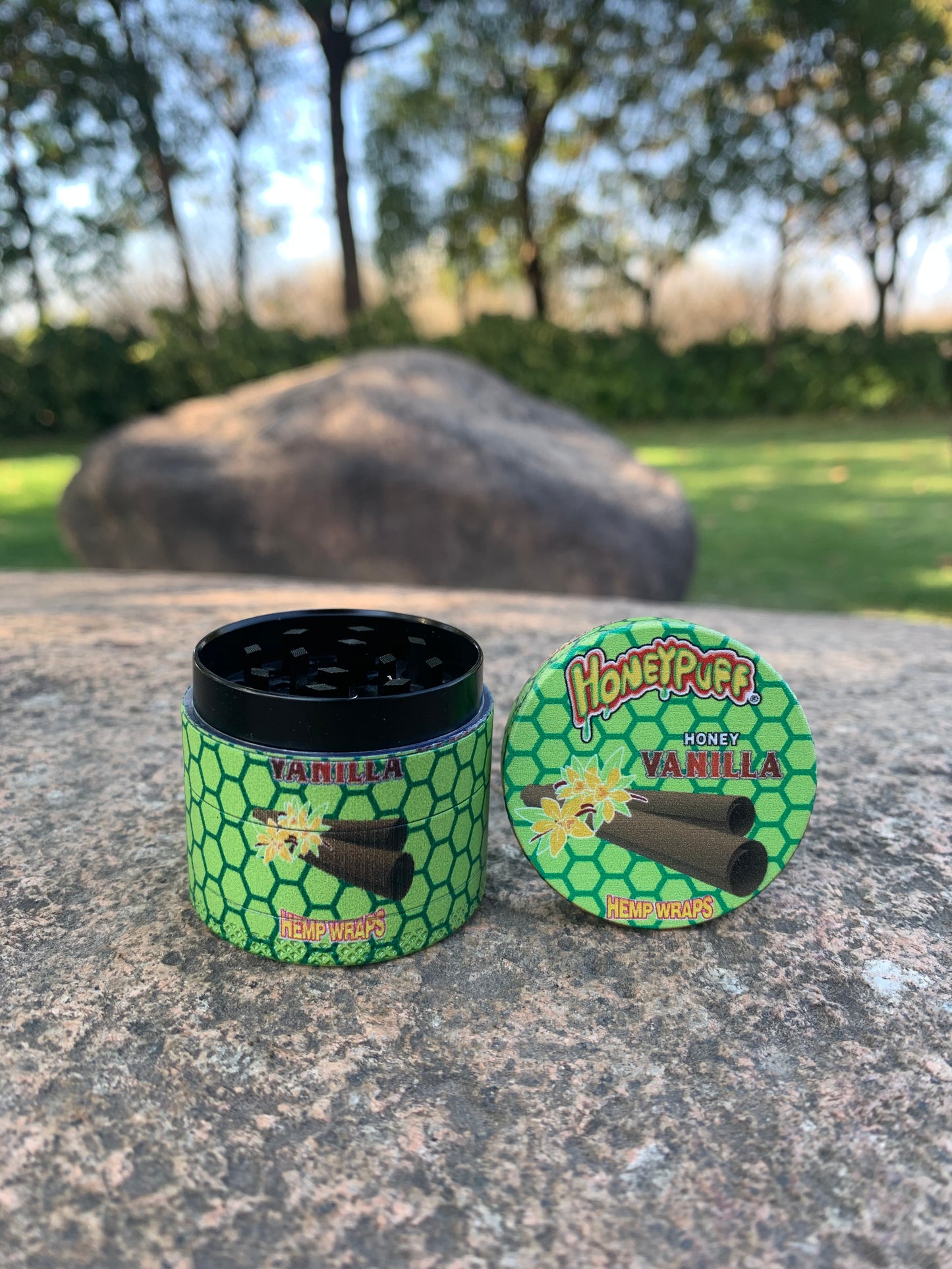 HONEYPUFF 4 Lay Zinc Metal Smoker Grinder, 40 mm Herb Grinder, Easy Clean Herb Grinders