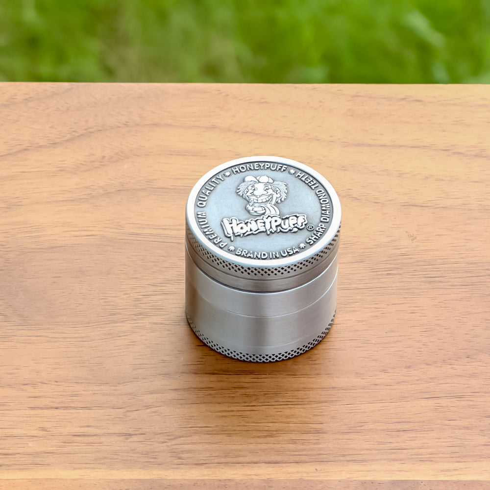 HONEYPUFF 40 mm Zinc Alloy Herb Grinder, 4 Lay Metal Smoker Grinder, Easy Clean Weed Grinder, 6 PCS / Box