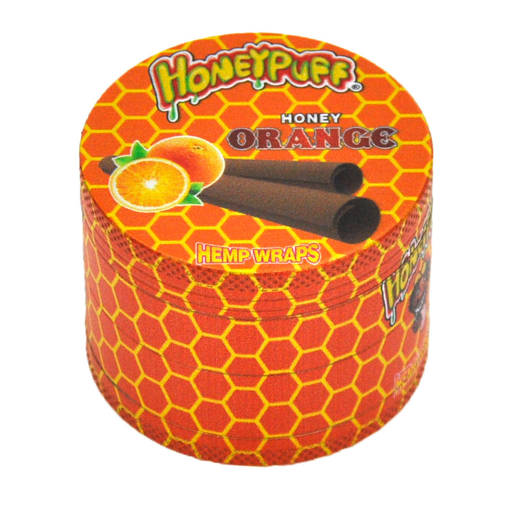 HONEYPUFF 4 Lay Zinc Metal Tobacco Grinder, 63 mm Herb Grinder, Easy Clean Herb Grinders