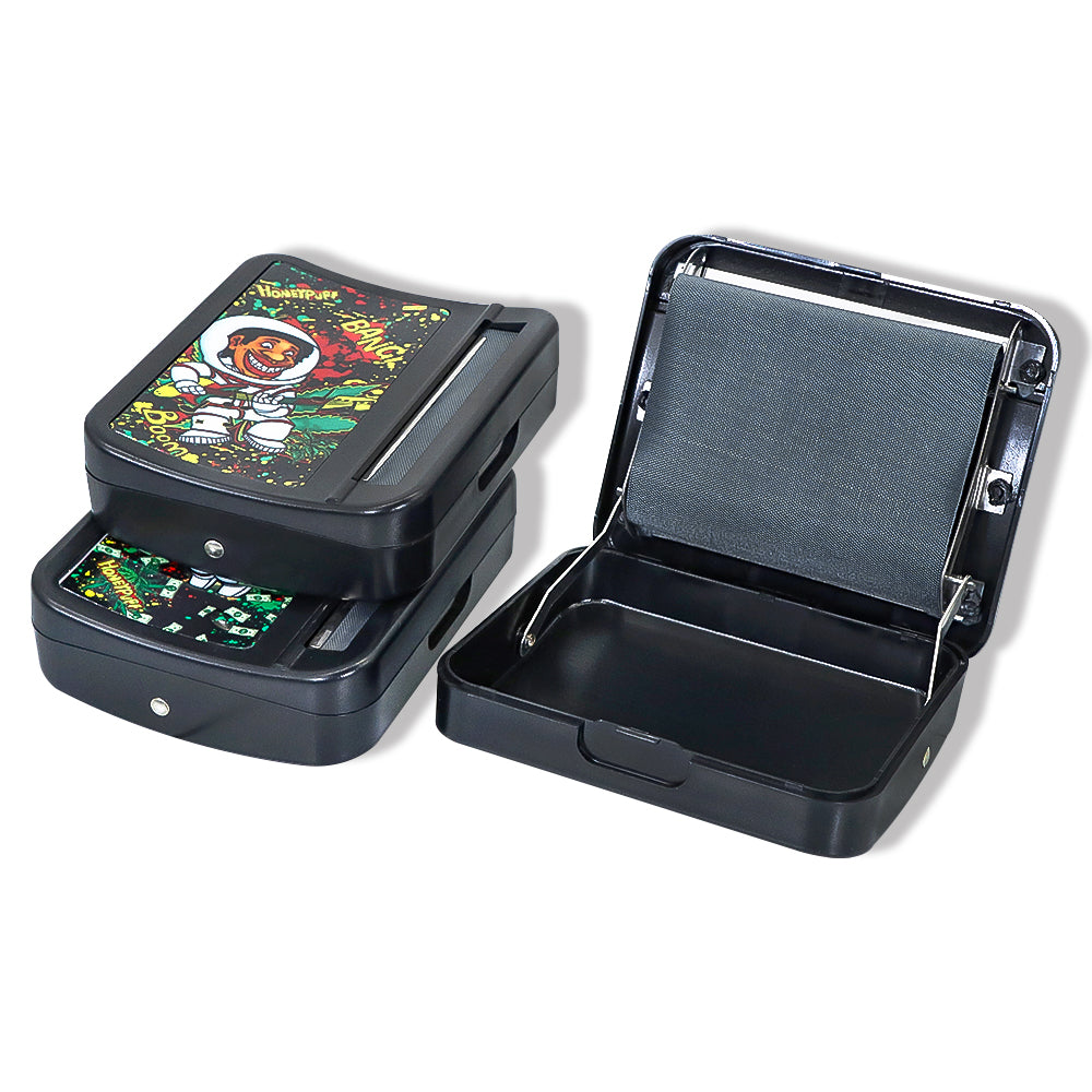 HOEYPUFF 1 1/4 Size Automatic Rolling Machine Case, Black