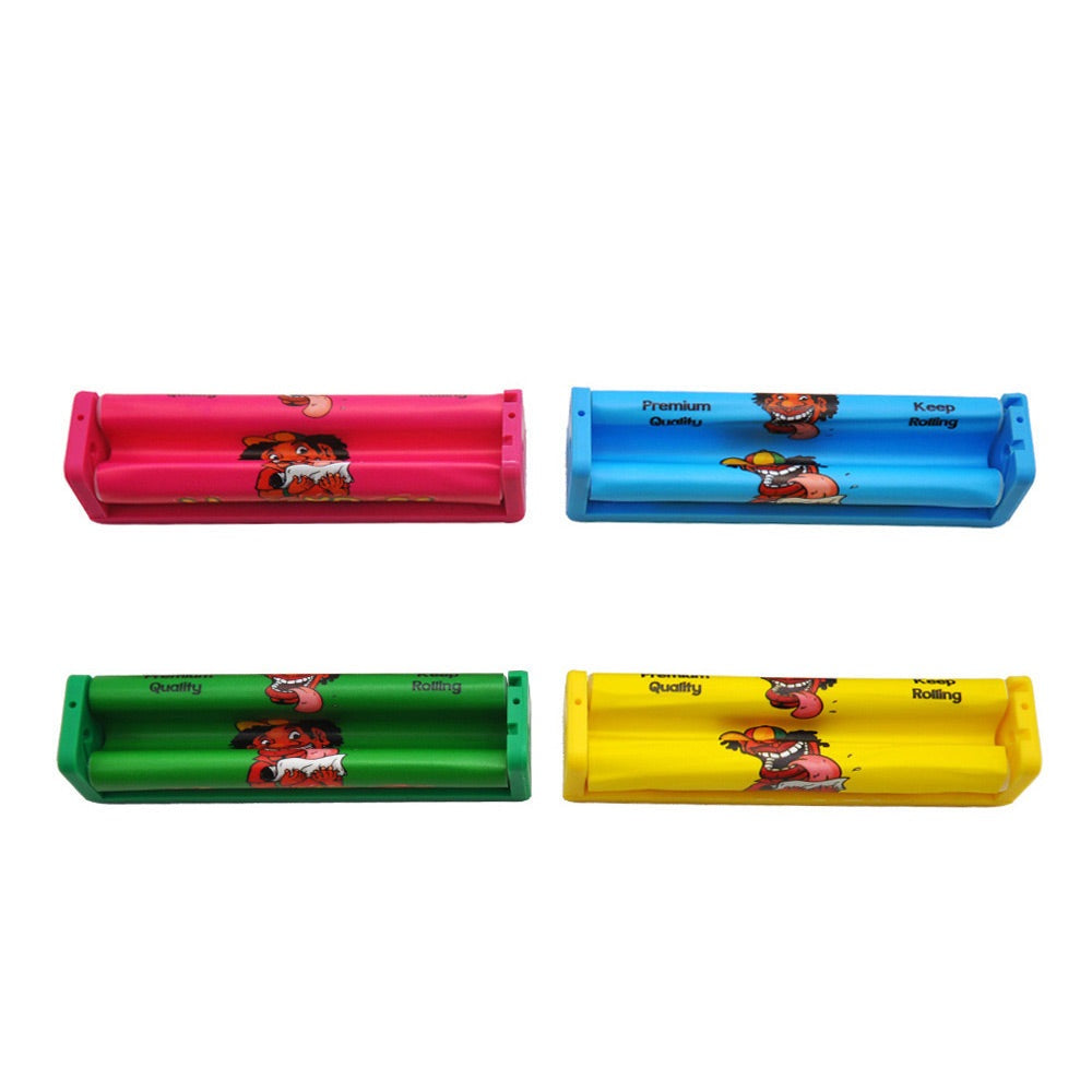 HONEYPUFF King Size Plastic Rolling Machine, Colorful Cigarette Rolling Machine, 12 PCS / Box