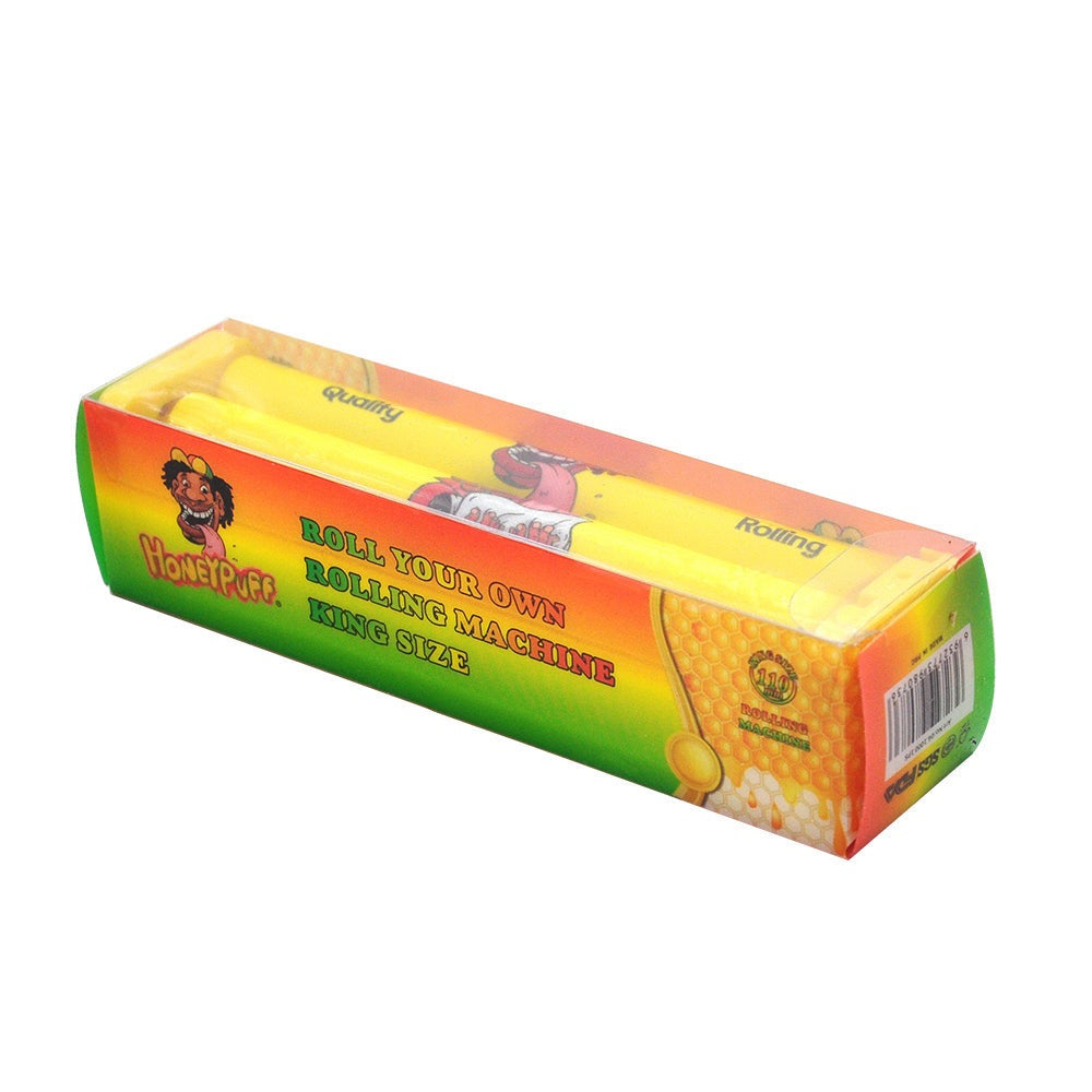 HONEYPUFF King Size Plastic Rolling Machine, Colorful Cigarette Rolling Machine, 12 PCS / Box