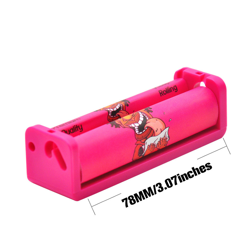 HONEYPUFF 1 1/4 Size Plastic Cigarette Rolling Machine, colorful Rolling Machine, 12 PCS / Box