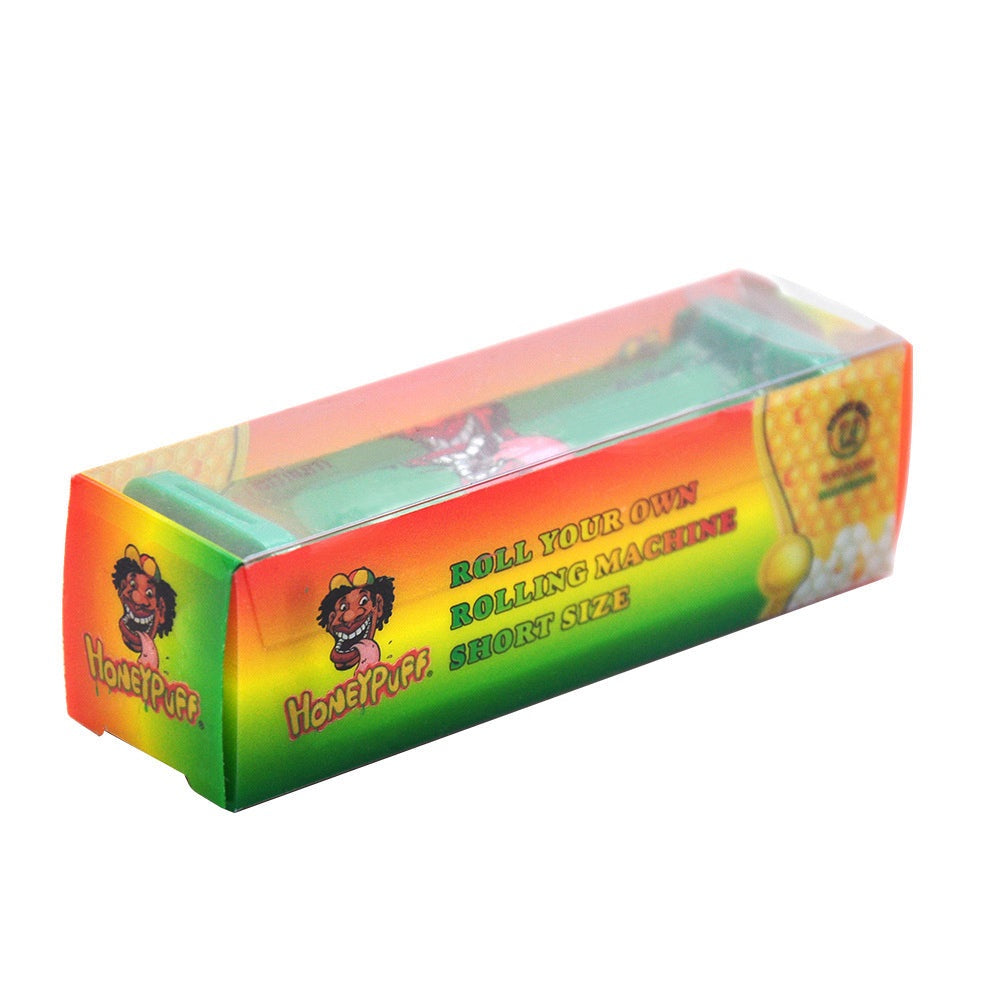 HONEYPUFF 70 mm Size Plastic Cigarette Rolling Machine, Colorful Rolling Paper Machine, 12 PCS / Box