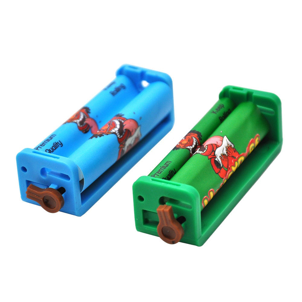 HONEYPUFF 70 mm Size Plastic Cigarette Rolling Machine, Colorful Rolling Paper Machine, 12 PCS / Box