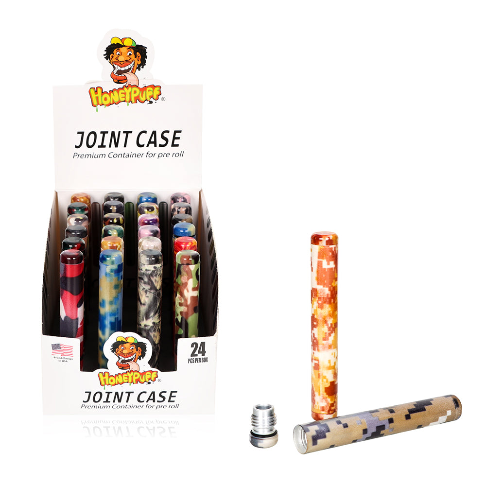 Porte-cônes à cigarettes en alliage d'aluminium Honeypuff, porte-cônes colorés, 24 pièces/boîte