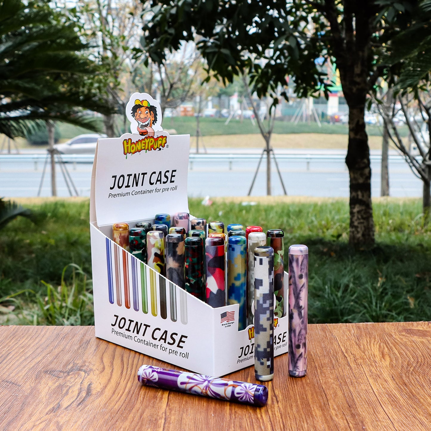 Porte-cônes à cigarettes en alliage d'aluminium Honeypuff, porte-cônes colorés, 24 pièces/boîte