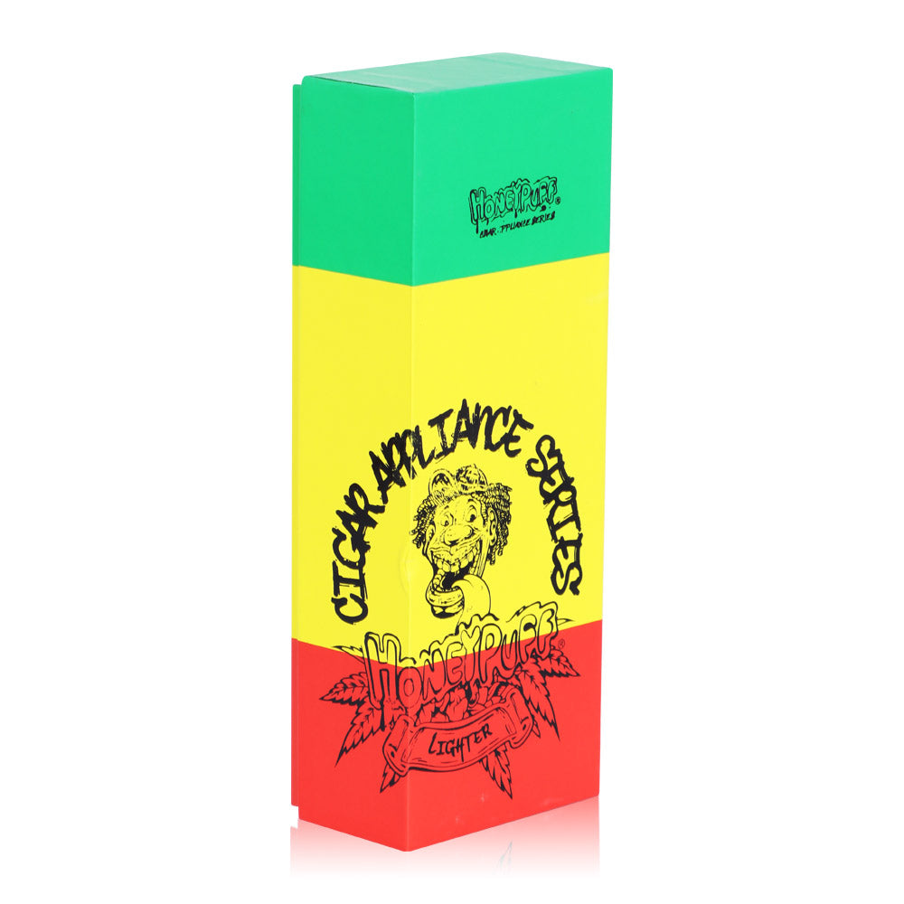 HONEYPUFF Windproof Charged Cigarette Lighter, Rasta Style Lighters, Creative Smoking Metal Lighter