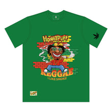 Load image into Gallery viewer, HONEYPUFF Cotton Green Men Printing T Shirt Printing Plain Oversized T-Shirt