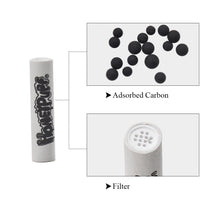 Load image into Gallery viewer, HONEYPUFF Ceramic Activated Carbon Filter Tips, Ø 9 Smoking Pre Rolled Tips, Suit Wood Tobacco Pipes Smoking Filter Tips, 150 Tips / Jar