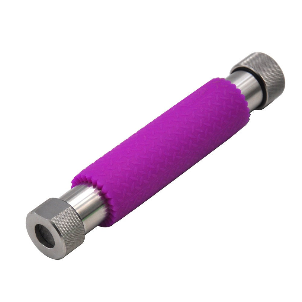 HONEYPUFF Stainless Steel Cannabis Oil Extractor; super easy to use and includes a heavy duty filter and silicone grip for ease of use.
