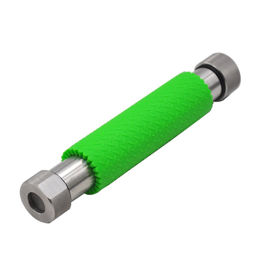 HONEYPUFF Stainless Steel Cannabis Oil Extractor; super easy to use and includes a heavy duty filter and silicone grip for ease of use.